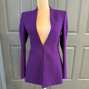 Zara Purple Women's Fitted Blazer Jacket